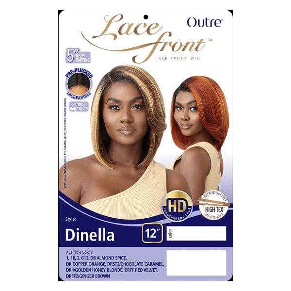 Outre Synthetic Swiss HD Lace Front Wig - DINELLA - Airhomei