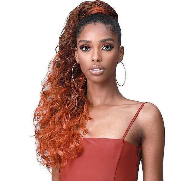 Bobbi Boss Miss Origin Tress Up Human Hair Blend Ponytail - MOD021 OCEAN WAVE 28