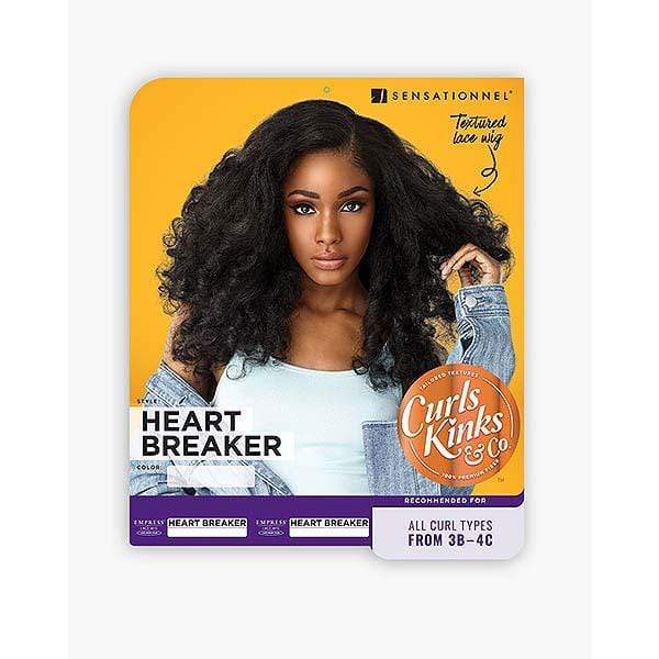 Sensationnel Empress Curls Kinks & CO Textured Synthetic Lace Front Wig - HEART BREAKER - Airhomei
