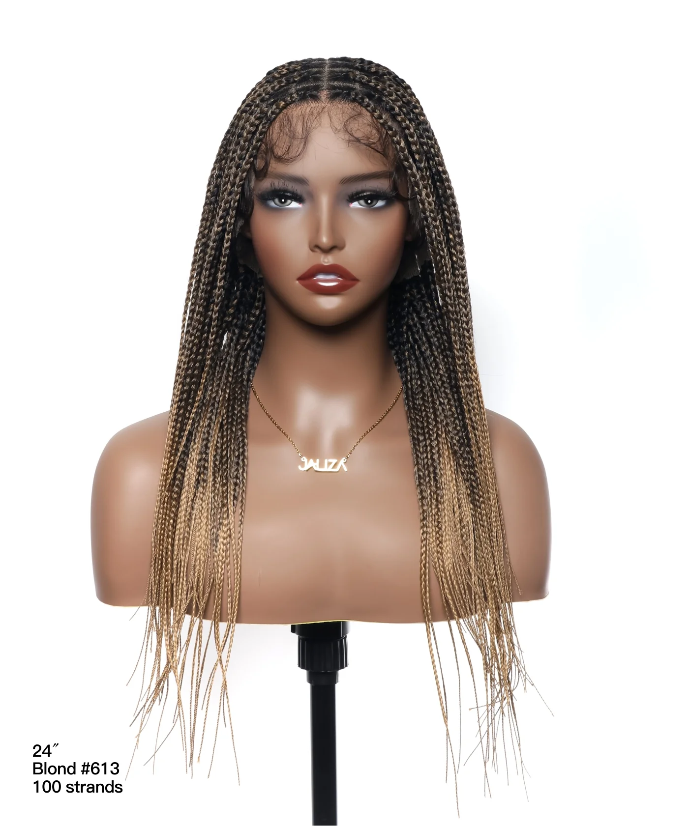 Pre Bleached Human Hair Lace Lightweight Knotless HD Lace Box Braided Wig - Airhomei