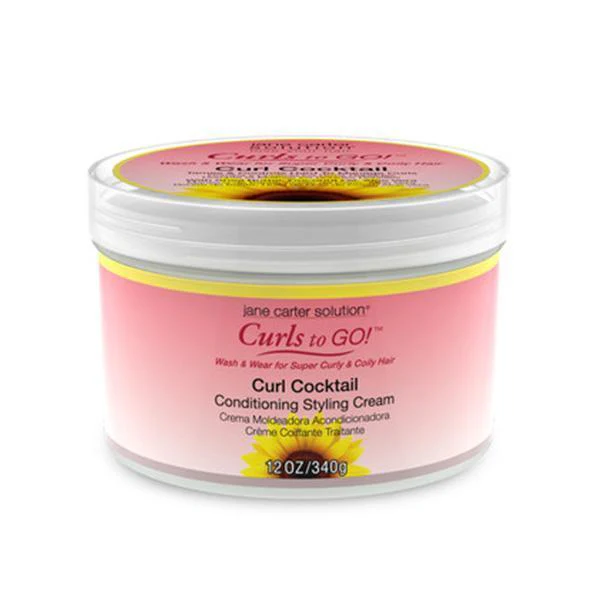 Jane Carter Solution Curls To Go - Curl Cocktail Conditioning Styling Cream 12oz - (C) - Airhomei