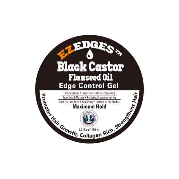 Oh Yes EzEdges Edge Control Gel - BLACK CASTOR FLAXSEED OIL 5.3 oz- (C) - Airhomei