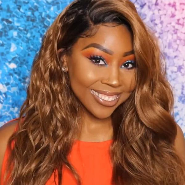 Bobbi Boss Human Hair Blend 360 Swiss Lace Wig - MBLF270 AMBRA - Airhomei