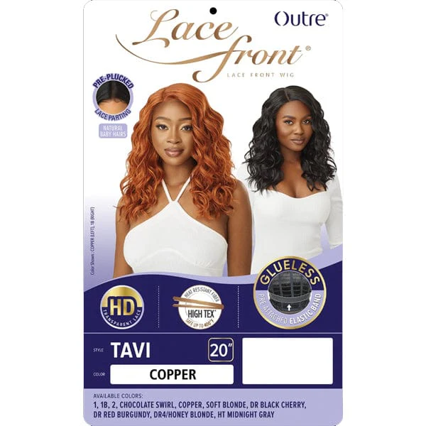 Outre Synthetic Swiss HD Lace Front Wig - TAVI - Airhomei