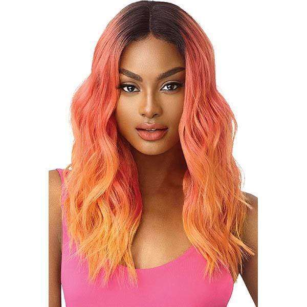 Outre Color Bomb Synthetic Swiss Lace Front Wig - CELESTE - Airhomei