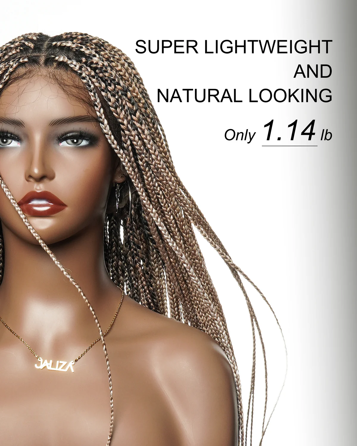 HD Full Lace Knotless Micro Box Braided Wig 36