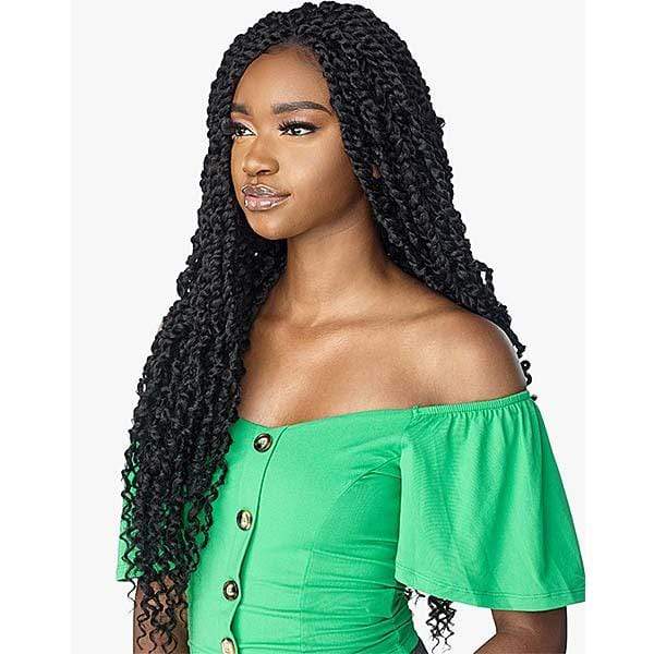 Sensationnel Cloud 9 Synthetic Hair 4x4 Lace Parting Swiss Lace Wig - PASSION TWIST 28 - Airhomei