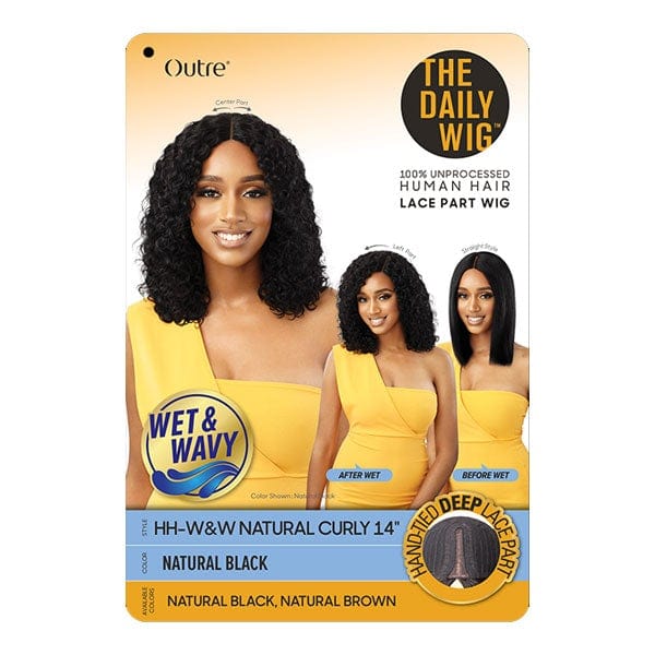 Outre The Daily Wig 100% Human Hair Wet & Wavy Wig - NATURAL CURLY 14