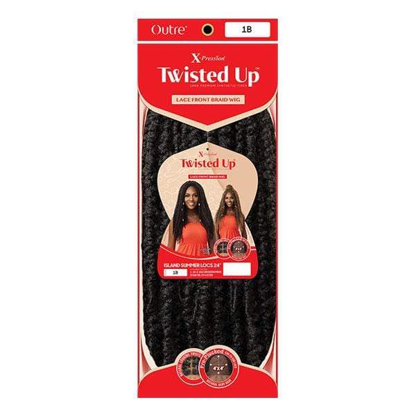 Outre X-Pression Twisted Up Lace Front Braid Wig - ISLAND SUMMER LOCS 24