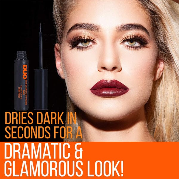 DUO BRUSH-ON STRIPLASH ADHESIVE-Dark tone-0.18oz-(C) - Airhomei