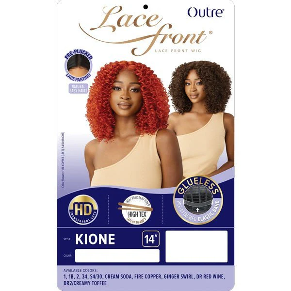 Outre Synthetic Swiss HD Lace Front Wig - KIONE - Airhomei