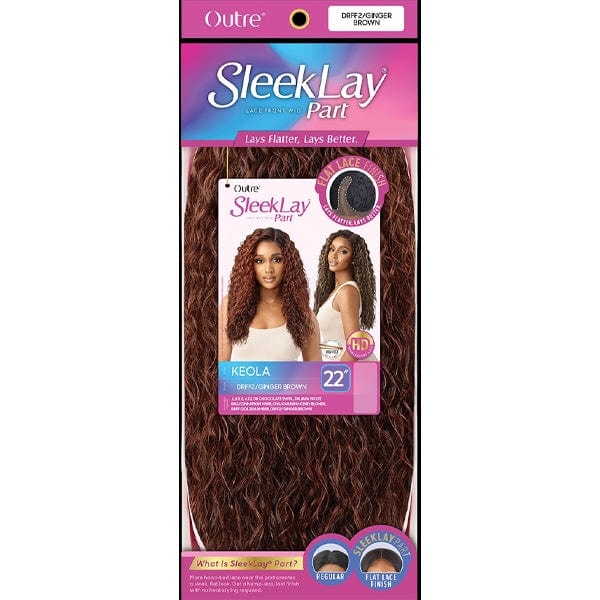 Outre Synthetic Sleeklay Part HD Lace Front Wig - KEOLA - Airhomei