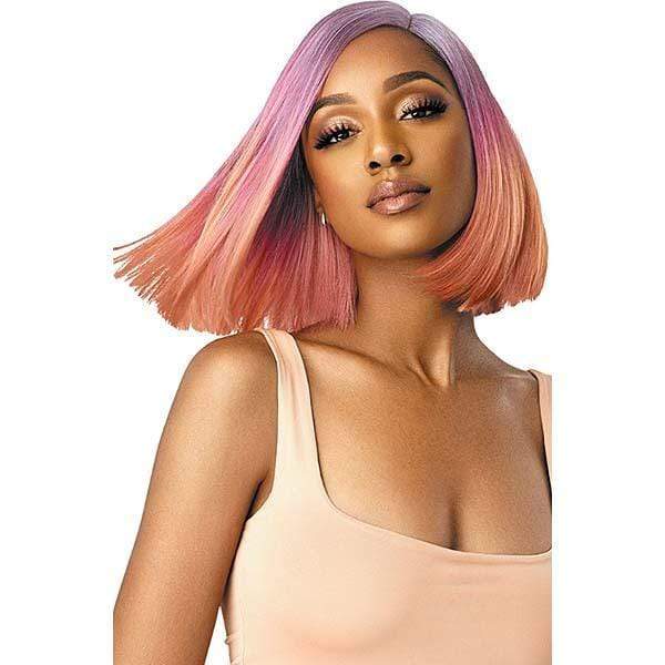 Outre Color Bomb Synthetic Swiss Lace Front Wig - KIELY - Clearance - Airhomei