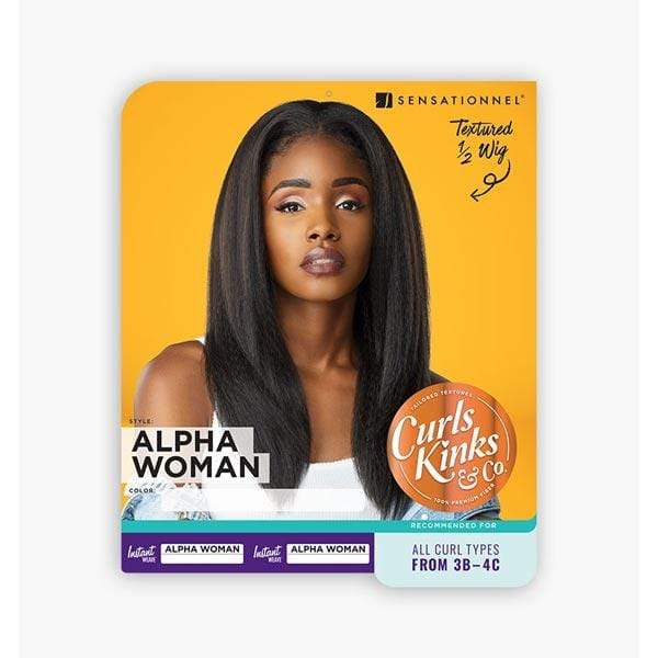 Sensationnel Synthetic Curls Kinks & CO Instant Weave Half Wig - ALPHA WOMAN - Airhomei