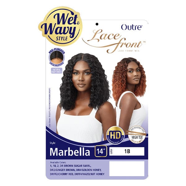 Outre Synthetic Swiss Wet & Wavy Lace Front Wig - MARBELLA - Airhomei