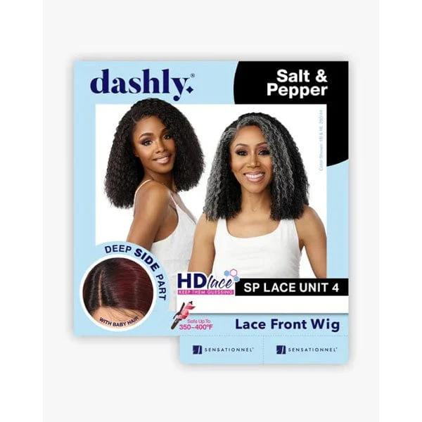 Sensationnel Synthetic Hair Dashly Salt & Pepper Lace Wig - SP LACE UNIT 4 - Airhomei