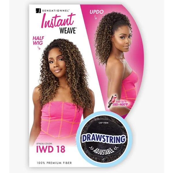 Sensationnel Synthetic Half Wig Instant Weave Drawstring Cap - IWD 18 - Airhomei