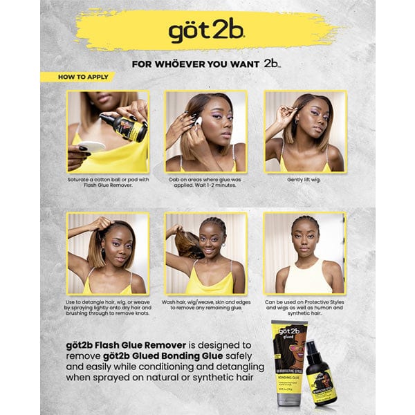 Got2b Unglued Flash Glue Remover 4oz/188ml - (C) - Airhomei