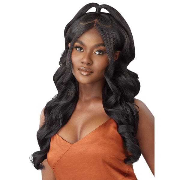 Outre Human Hair Blend 5x5 Lace Closure Wig - HHB BODY CURL 24
