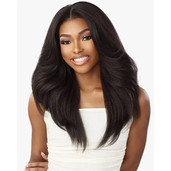Sensationnel Kinky Edges Kinks & Co 13x6 HD Lace Front Wig - 13x6 KINKY LAYERED BLOW OUT 22 - Airhomei