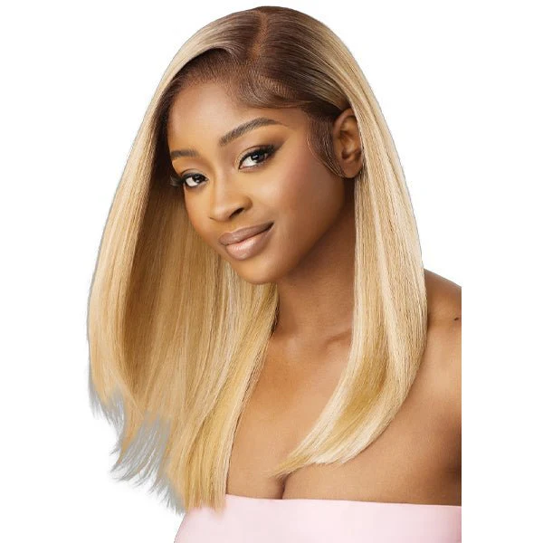 Outre Airtied Human Hair Blend Glueless 13X6 HD Lace Front Wig - HHB SLEEK YAKI 20