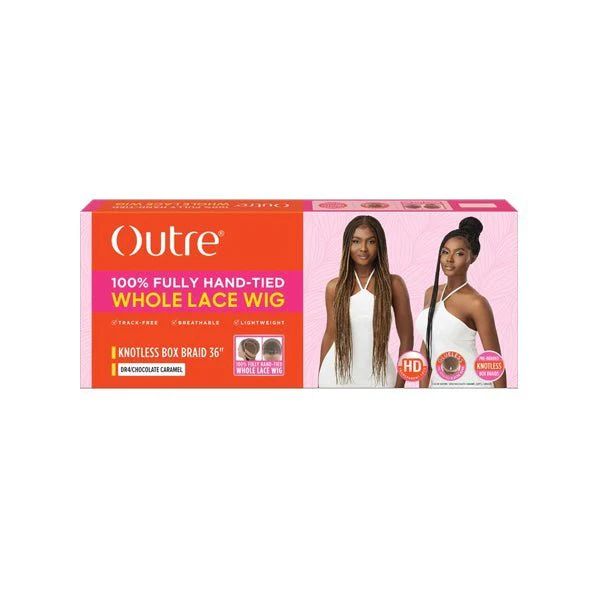 Outre Synthetic 100% Fully Hand-tied Whole Lace Wig - KNOTLESS BOX BRAIDS 36