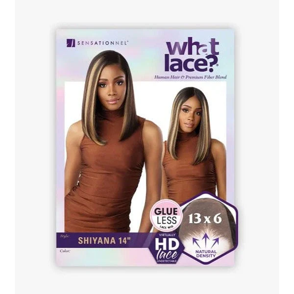 Sensationnel Cloud9 What Lace Human Hair Blend 13x6 Frontal Lace Wig - SHIYANA 14�� - Airhomei