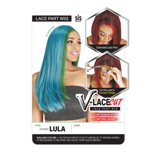 Zury Sis V-Lace Cut Synthetic Hair Lace Part Wig - LP VCUT LULA - Airhomei