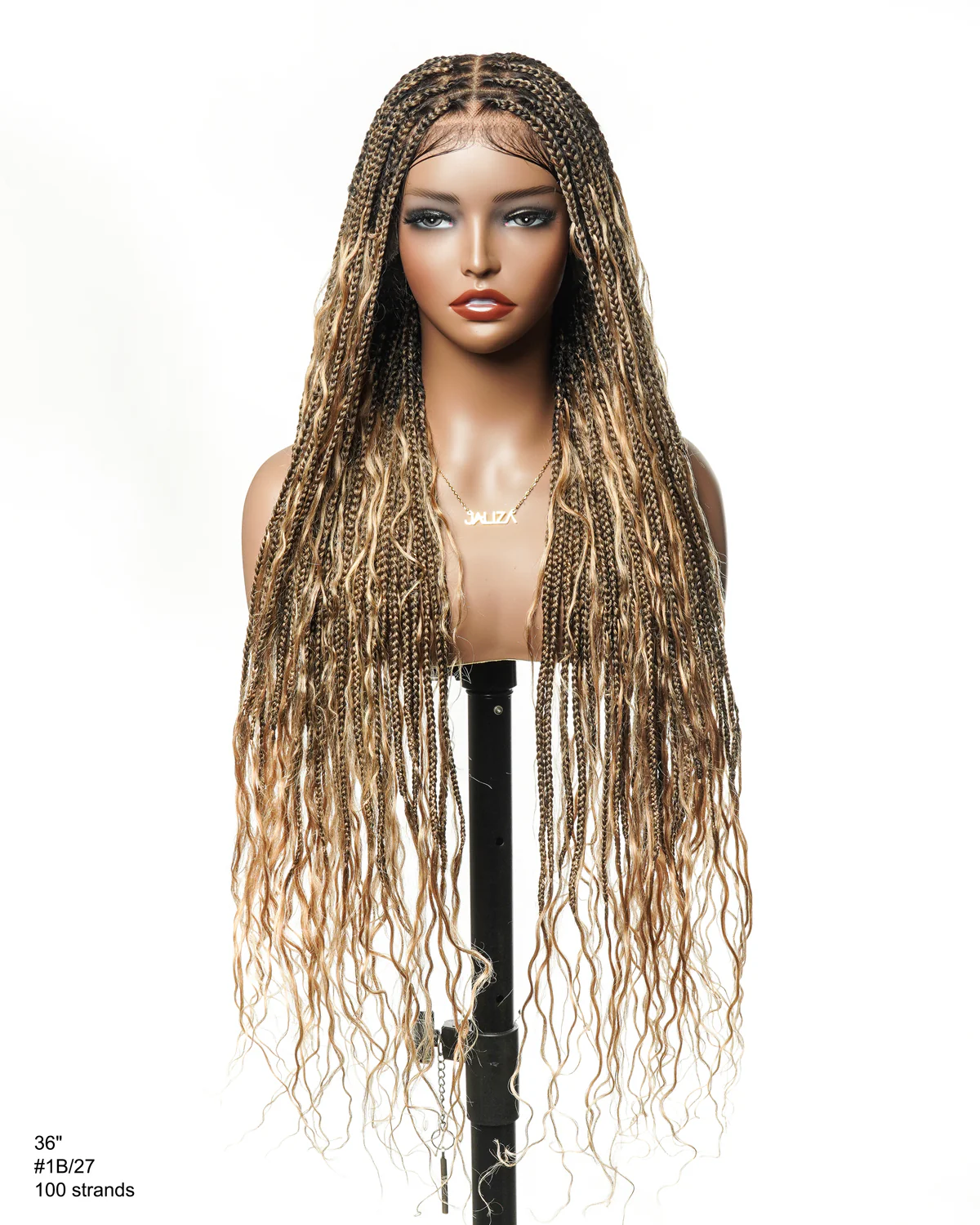 Pre Bleached Human Hair Lace Lightweight Knotless HD Lace Box Braided Wig - Airhomei