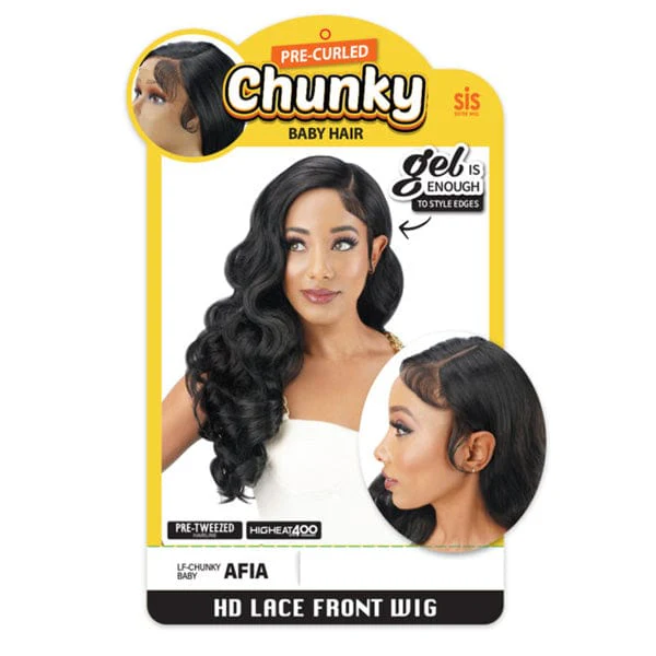Zury Sis Synthetic Hair Chunky HD Lace Front Wig - AFIA - Airhomei