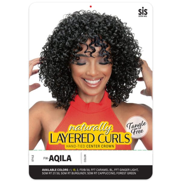 Zury Sis Naturally Layered Curls Synthetic Hair Wig - FW AQILA - Airhomei
