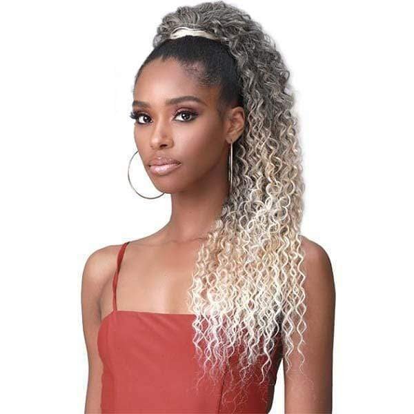 Bobbi Boss Miss Origin Tress Up Human Hair Blend Ponytail - MOD023 WATER WAVE 28