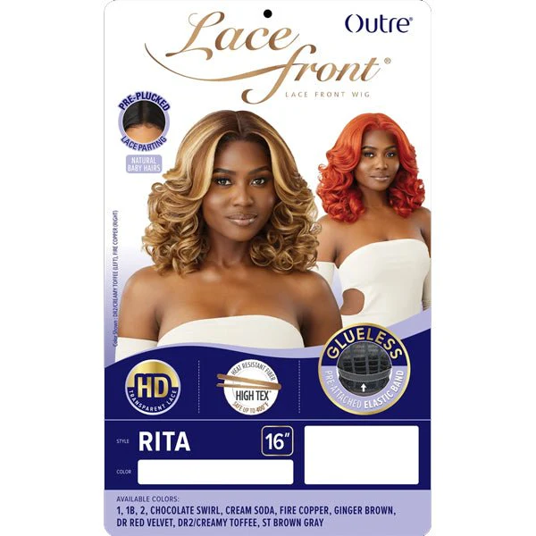 Outre Synthetic Swiss HD Lace Front Wig - RITA - Airhomei