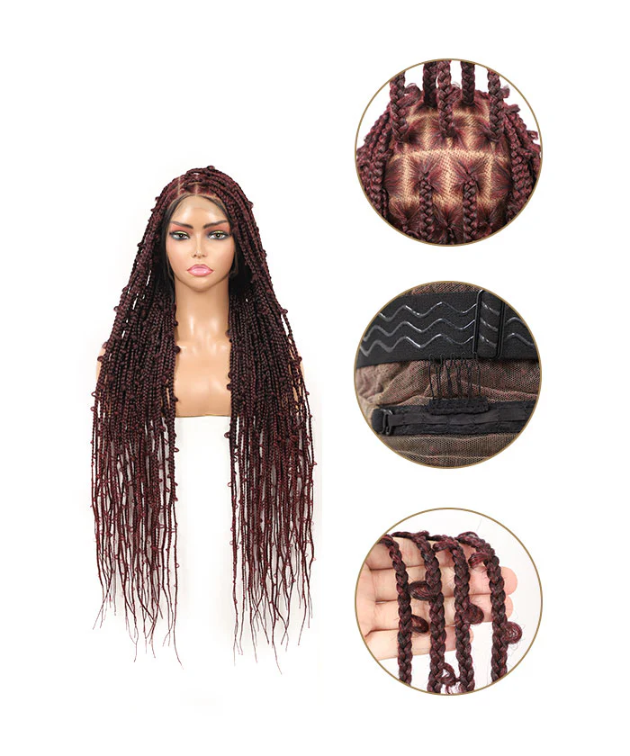 Fancivivi Butterfly Knotless Braids Over Hip-Length 36