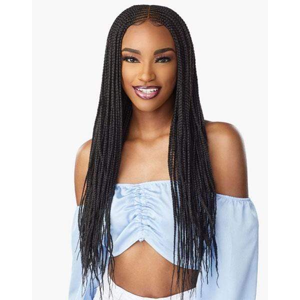Sensationnel Cloud 9 4x5 Braid Lace Front Wig - CENTER PART FEED IN 28