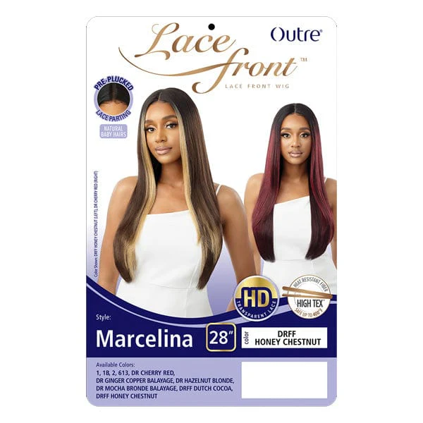Outre Synthetic Swiss HD Lace Front Wig - MARCELINA - Airhomei