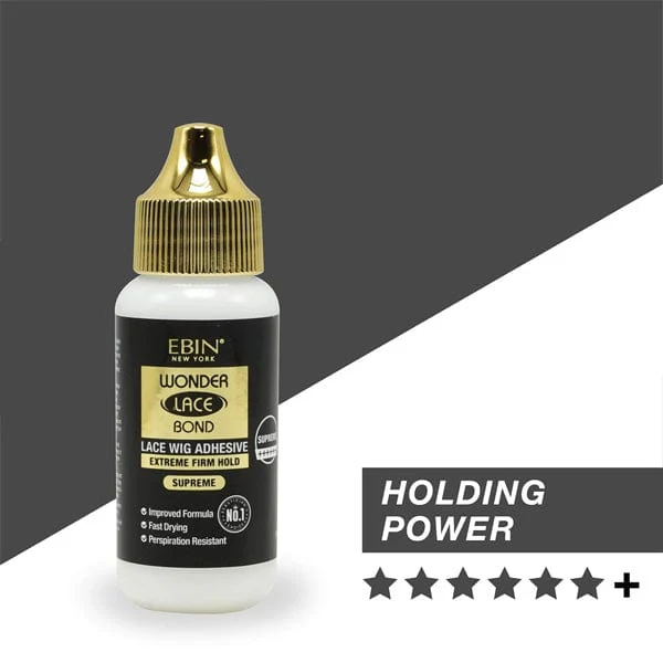 EBIN WONDER LACE BOND WATERPROOF ADHESIVE - SUPREME(BLACK) 1.15OZ - (C) - Airhomei