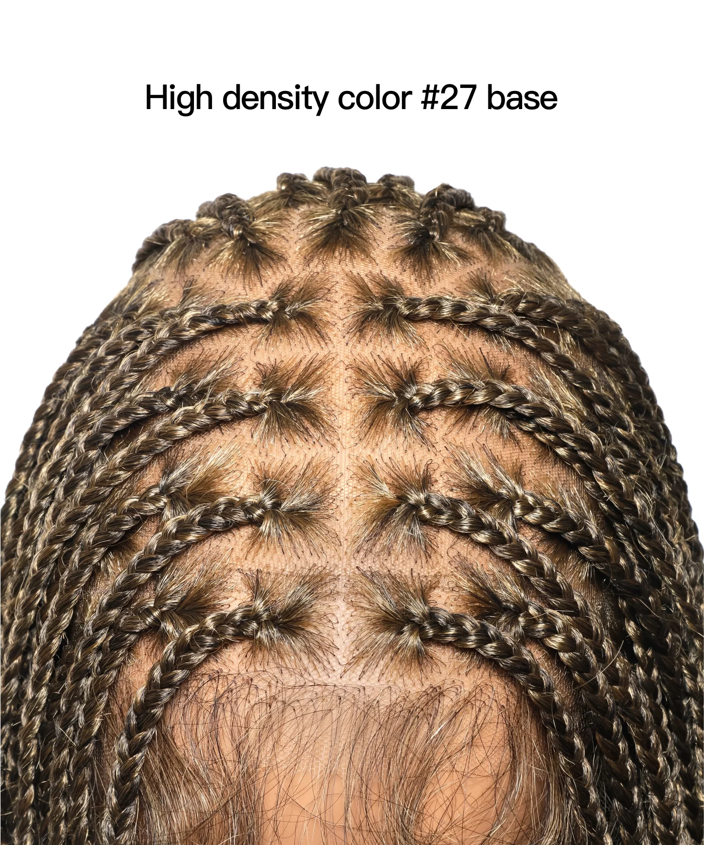 Tangleless Human Hair Boho Curls Knotless Box Braided Wig 32“ HD Lace 100 Strands - Comfort Plus / Inner Splice Stretchable Lace - Airhomei