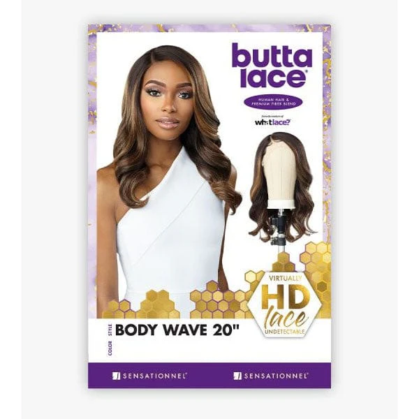 Sensationnel Butta Human Hair Blend Lace Front Wig - BODY WAVE 20