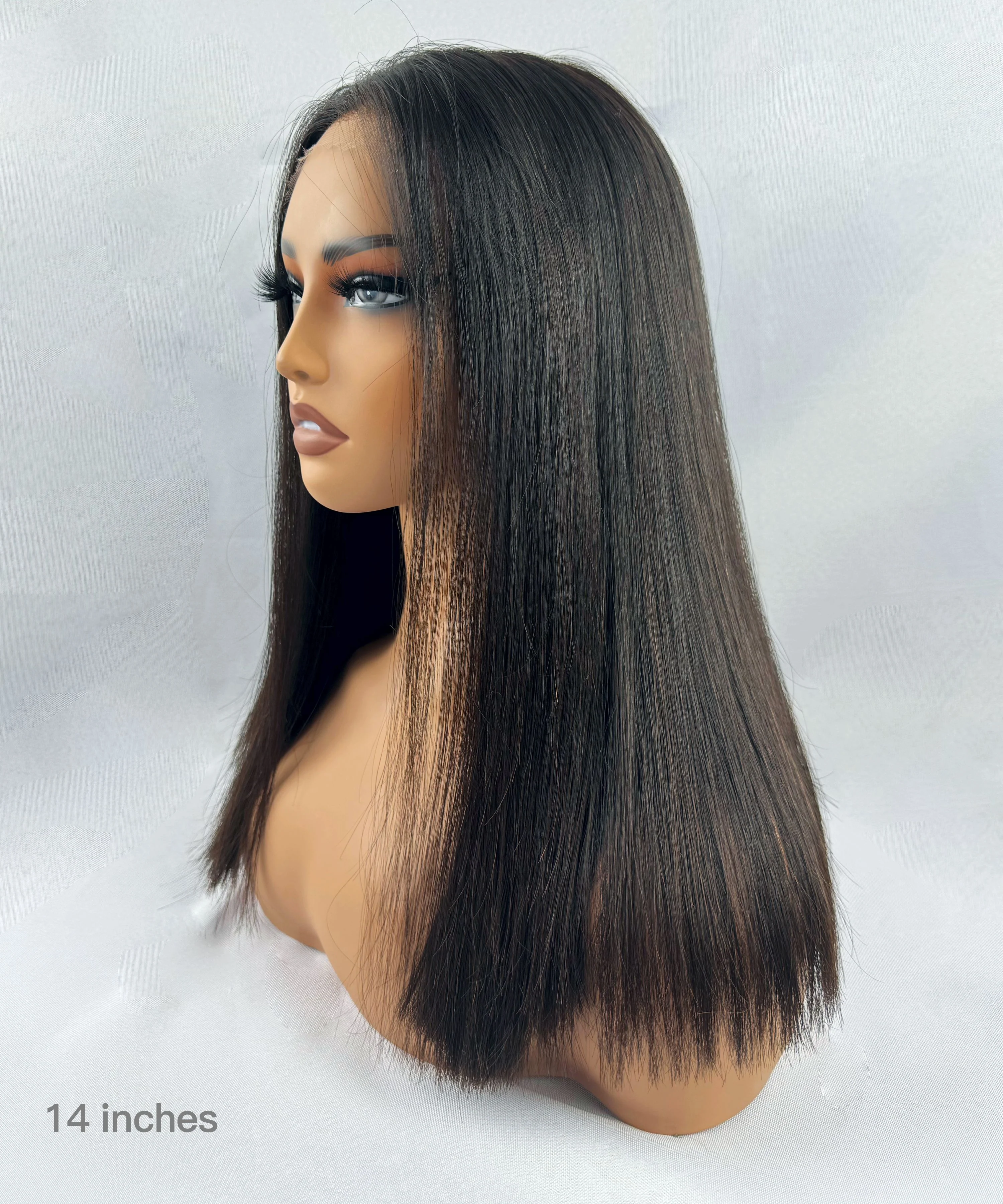 Bone Straight 100% Virgin Human Hair Glueless HD Lace Bob Wig - Pre Bleached, Pre Cut, Pre Plucked & Wear to Go - Airhomei