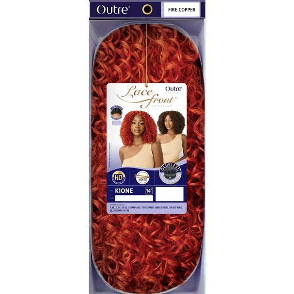 Outre Synthetic Swiss HD Lace Front Wig - KIONE - Airhomei