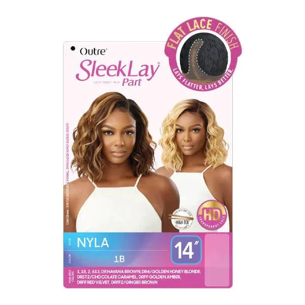 Outre Synthetic Sleeklay Part HD Lace Front Wig - NYLA - Airhomei