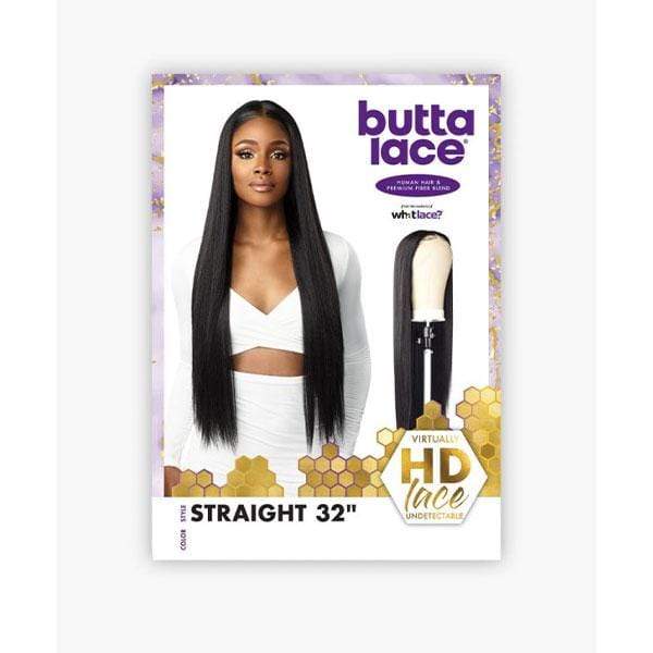 Sensationnel Butta Human Hair Blend Lace Front Wig - STRAIGHT 32