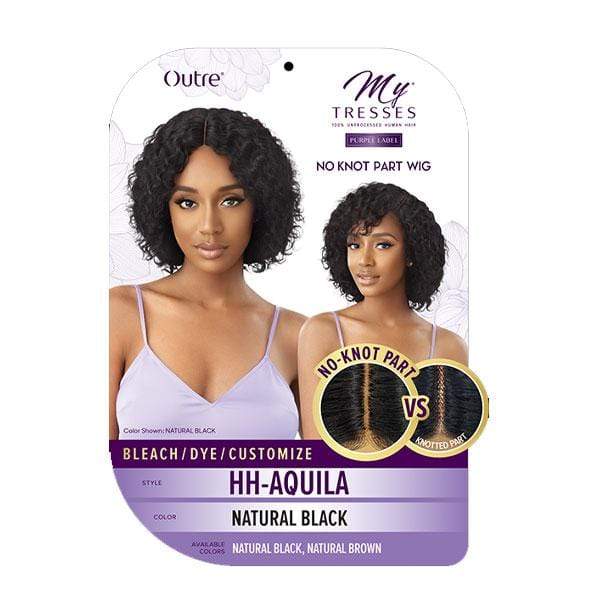 Outre 100% Human Hair MyTresses Purple Label Full Wig No Knot Part - AQUILA - Clearance - Airhomei