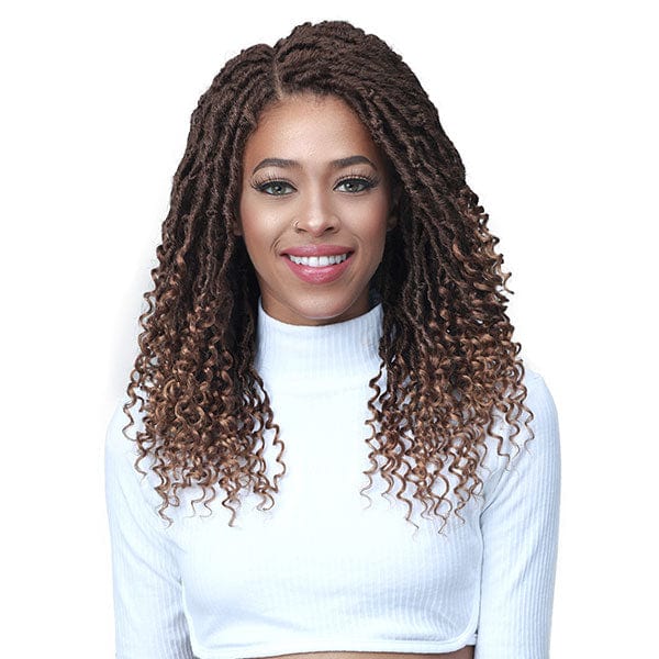 Bobbi Boss Synthetic Hair Lace Front Wig - MLF617 MICRO LOCS CURLY TIPS 22 - Airhomei