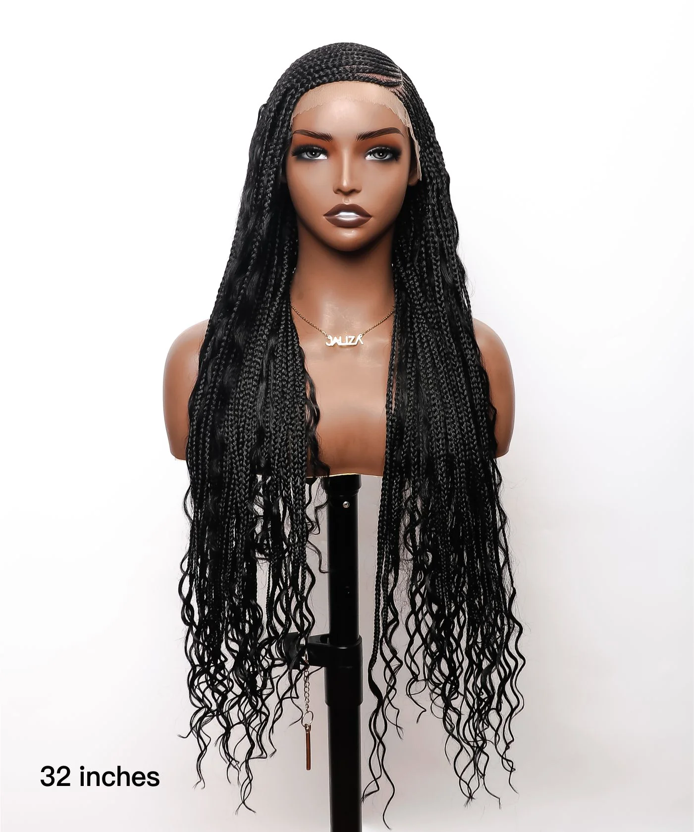 Cornrow Boho Style Box Braided Wig 32