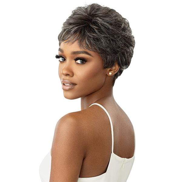 Outre 100% Human Hair Fab & Fly Gray Glamour Wig - THEODORA - Airhomei