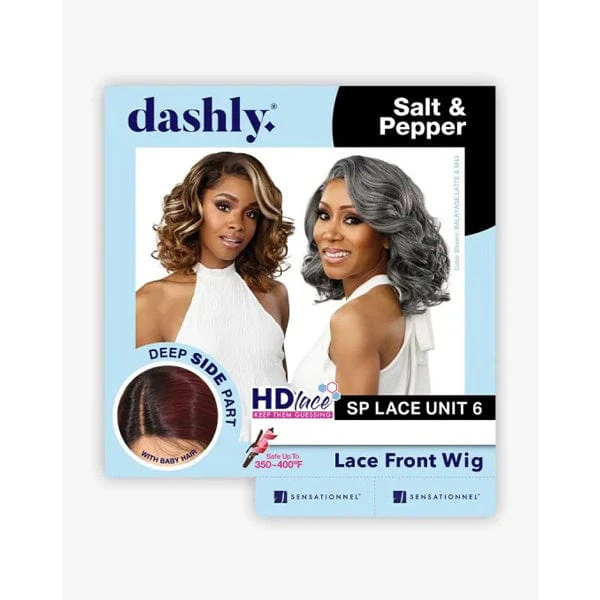 Sensationnel Synthetic Hair Dashly Salt & Pepper Lace Wig - SP LACE UNIT 6 - Airhomei