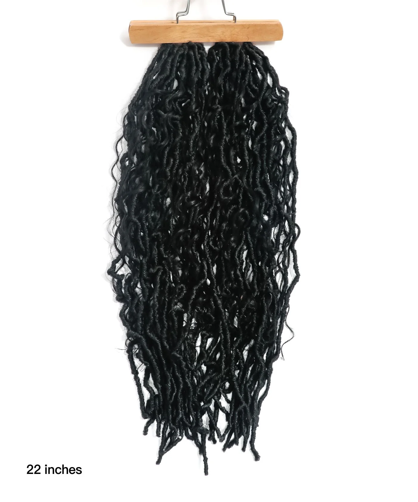 Tangleless Crochet Boho Locs Braids With Human Hair Curls 22“（2 styled curls） - Airhomei