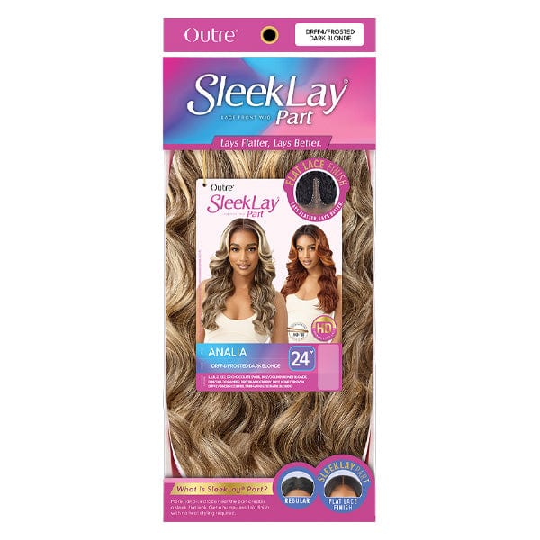 Outre Synthetic Sleeklay Part HD Lace Front Wig - ANALIA - Airhomei